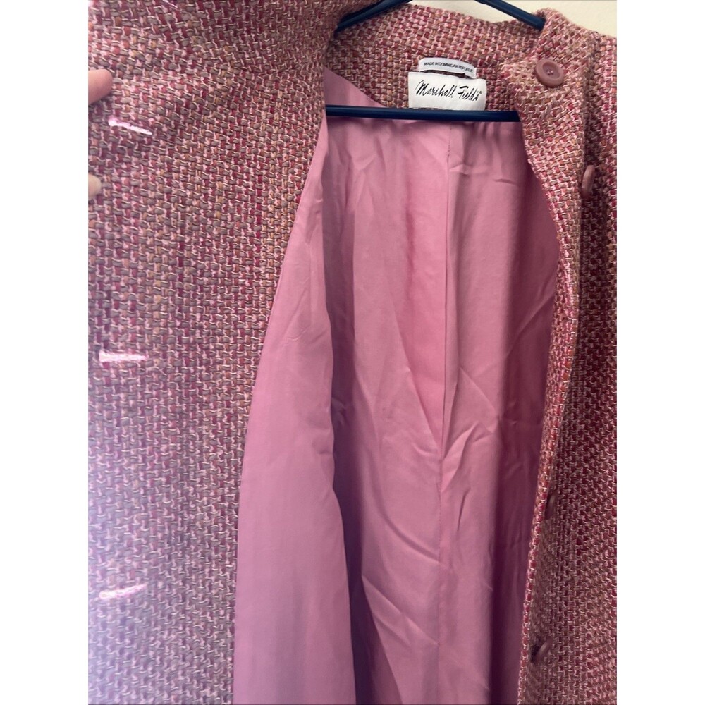 Vintage Marshall Fields Ladies Coat Size 8 Pink - Picture 4 of 8
